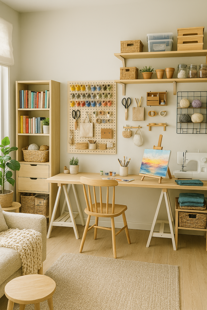 Craft Corner With Clever Storage
