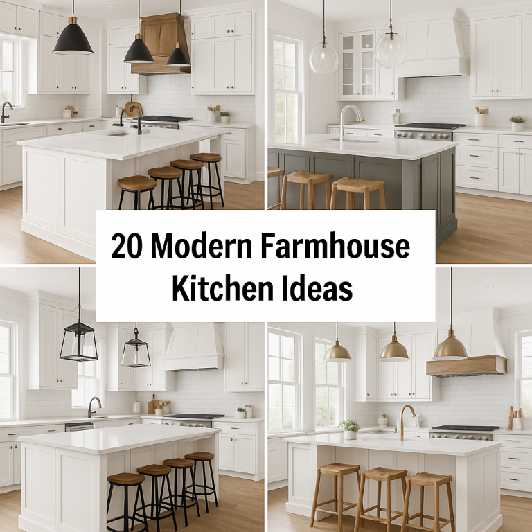 20 Modern Farmhouse Kitchen Ideas