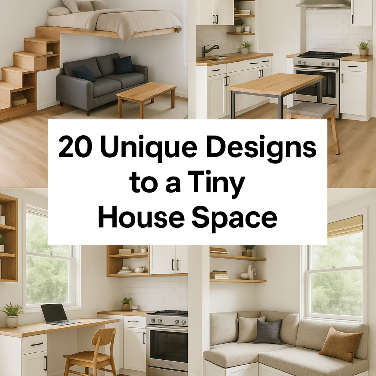 20 Unique Designs to a Tiny House Space