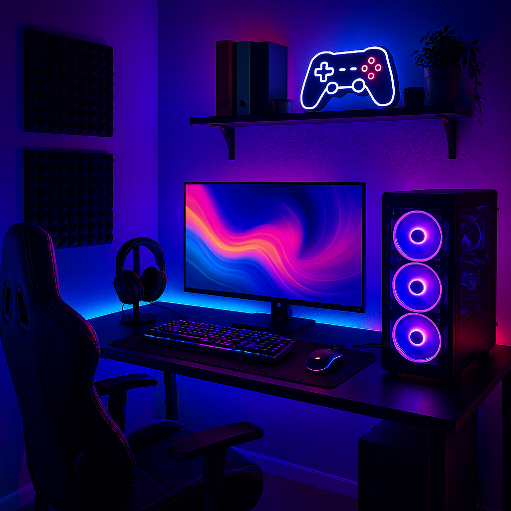 RGB-Infused Gaming Den