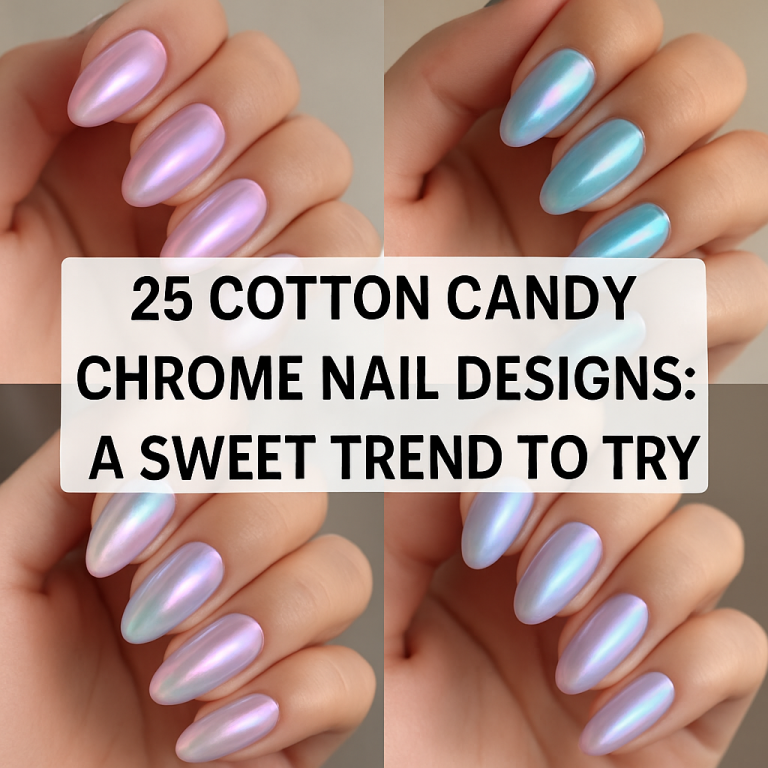 25 Cotton Candy Chrome Nail Designs A Sweet Trend to Try