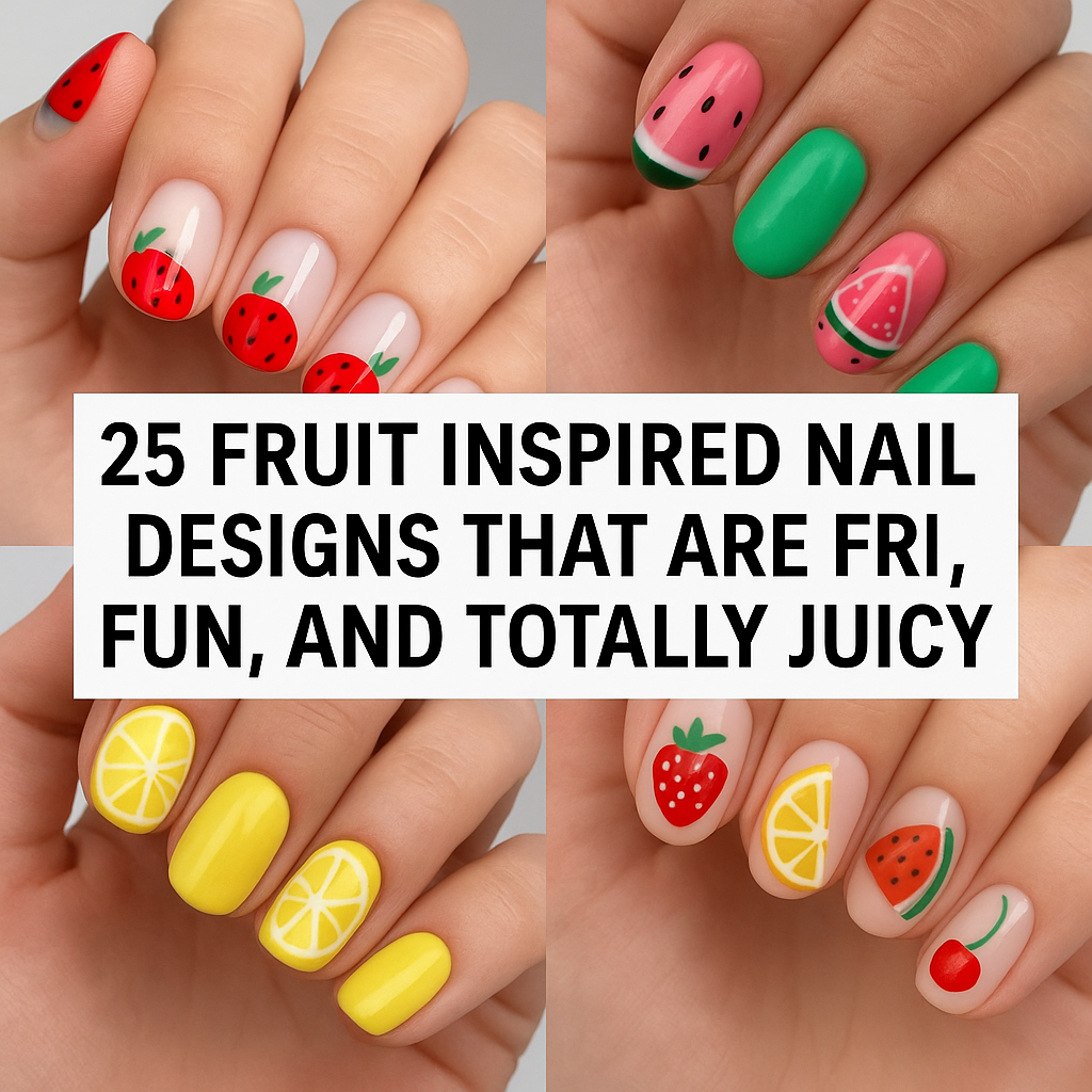 25 Fruit Inspired Nail Designs That Are Fresh, Fun, and Totally Juicy!