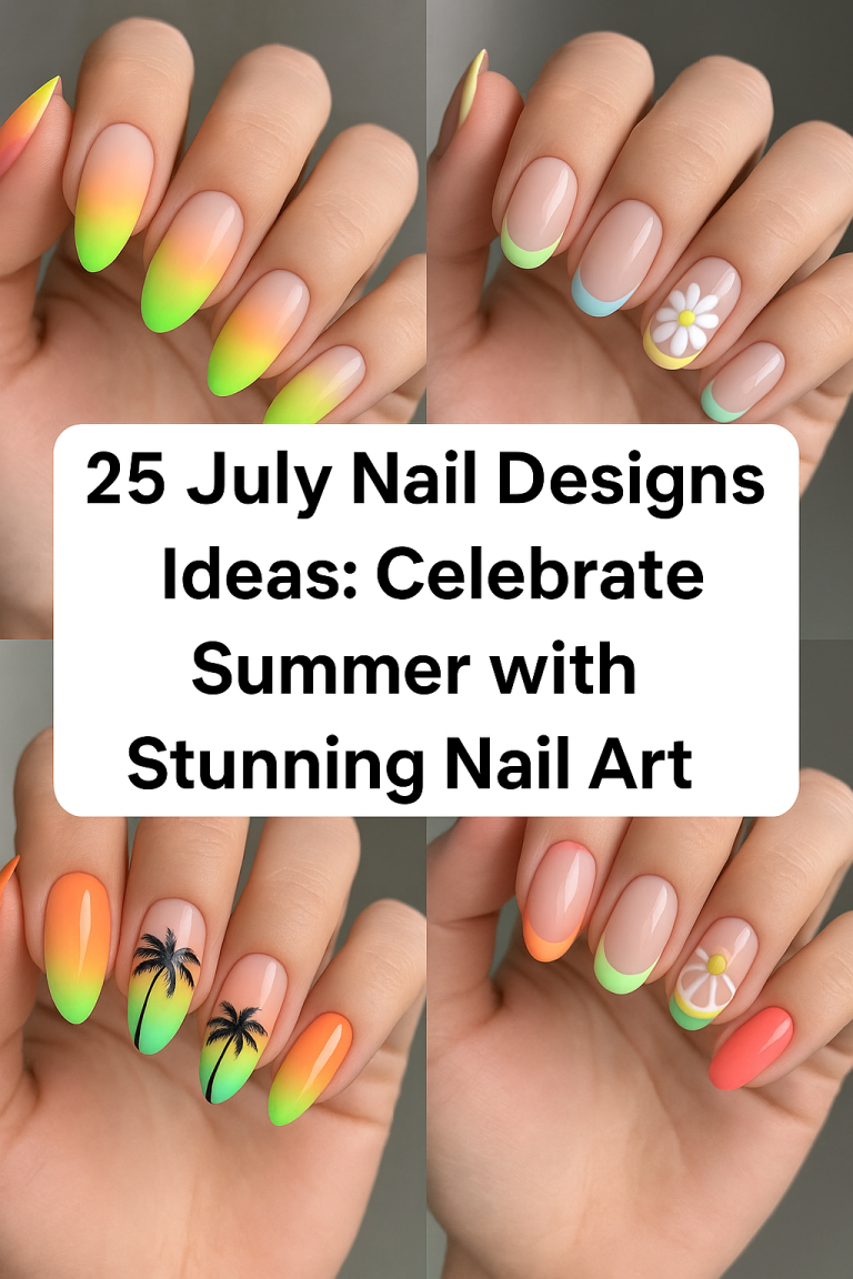 25 July Nail Designs Ideas Celebrate Summer with Stunning Nail Art