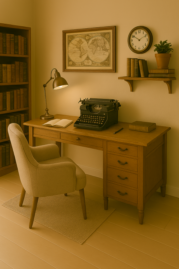 Vintage-Inspired Writing Room