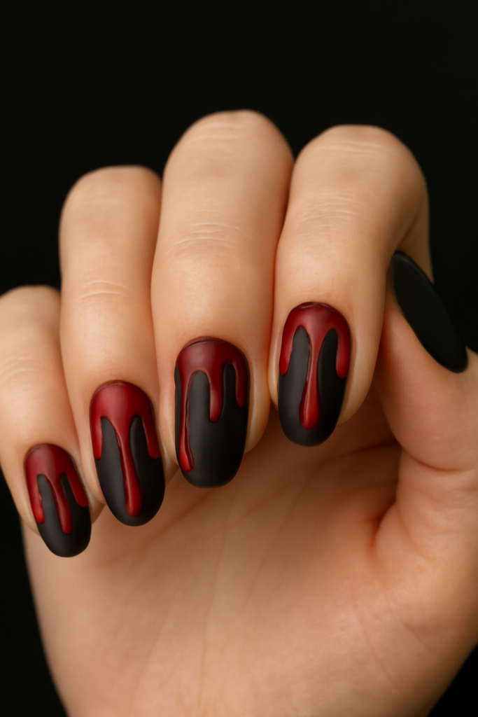 Blood Drip Nails A Vampire's Dream