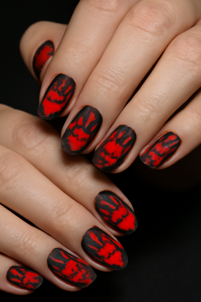 Bloody Handprint Nails