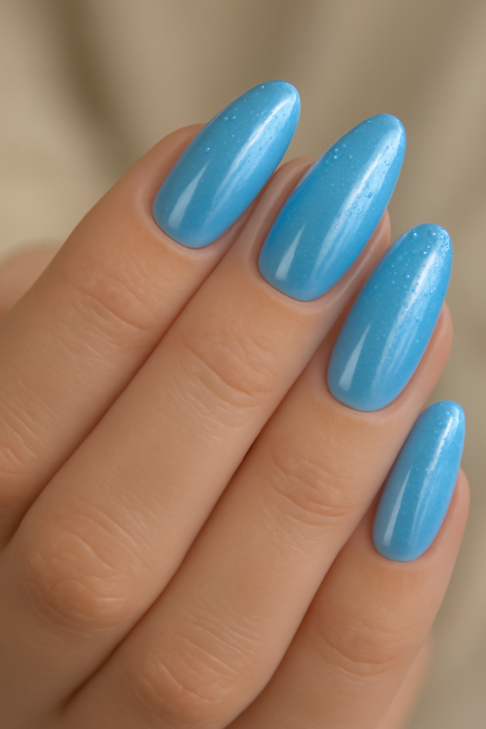 Blue Cotton Candy Chrome with Sparkling Glitter
