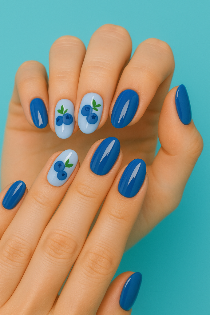 Blueberry Burst nails