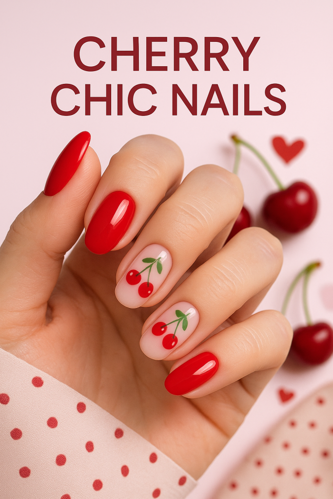 Cherry Chic nails