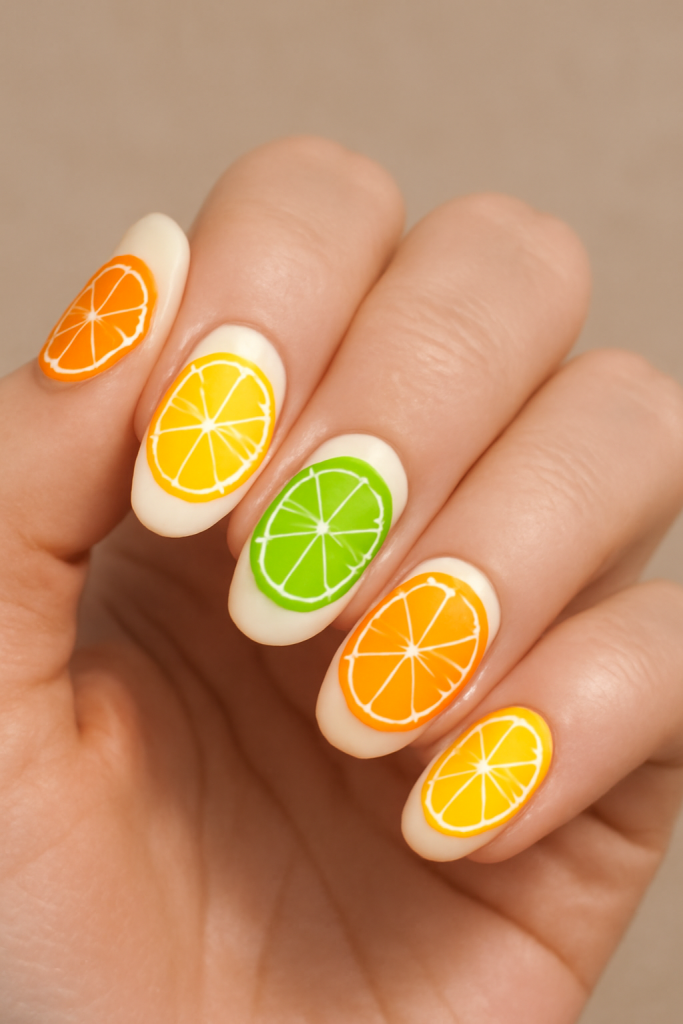 Citrus Slice Nails