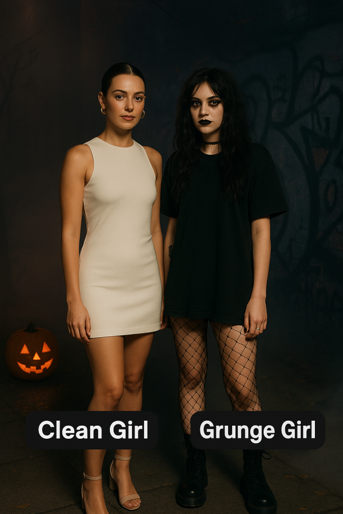 Clean Girl vs Grunge Girl