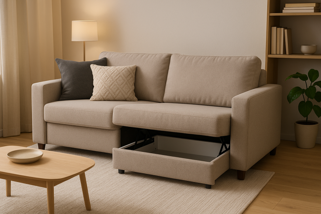Convertible Sofas with Hidden Storage
