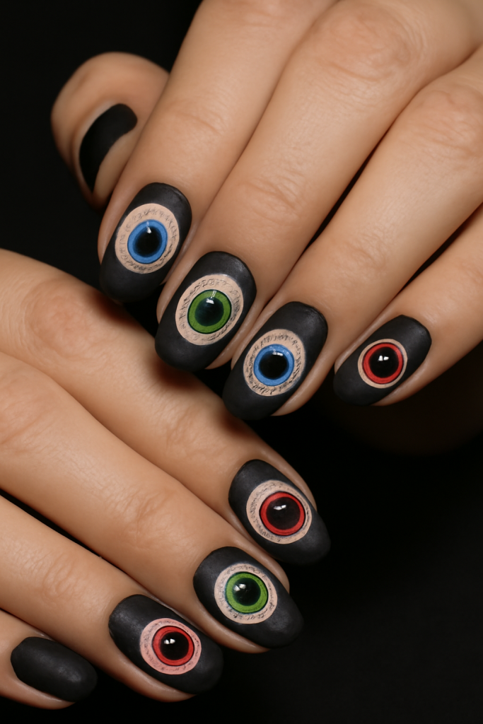 Creepy Eyeball Nails