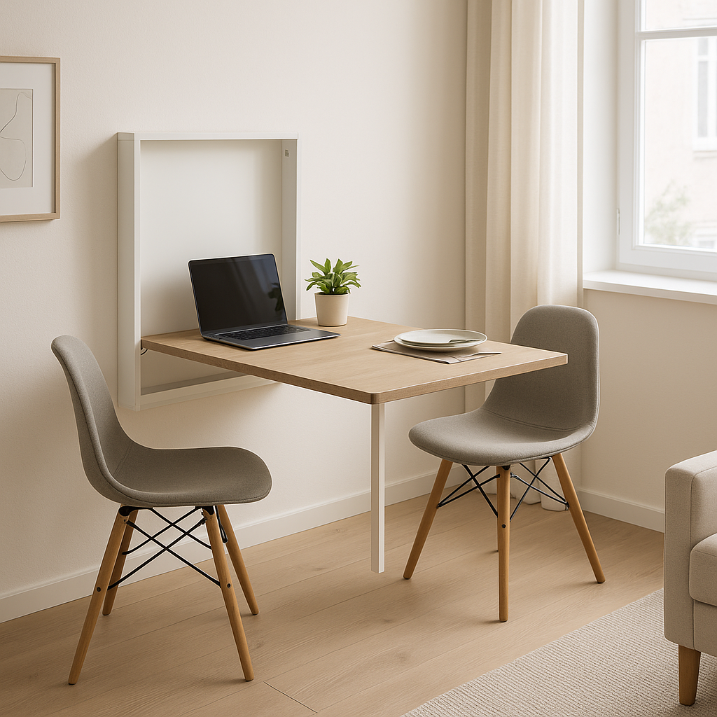 Fold-Down Desks That Double as Dining Tables