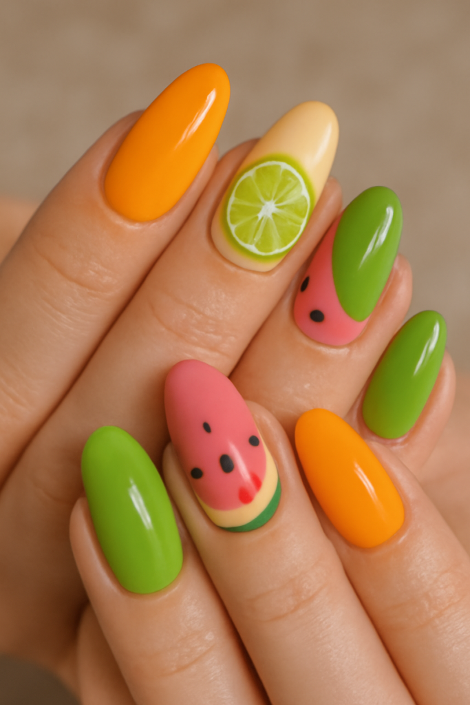Fruit Salad Nails