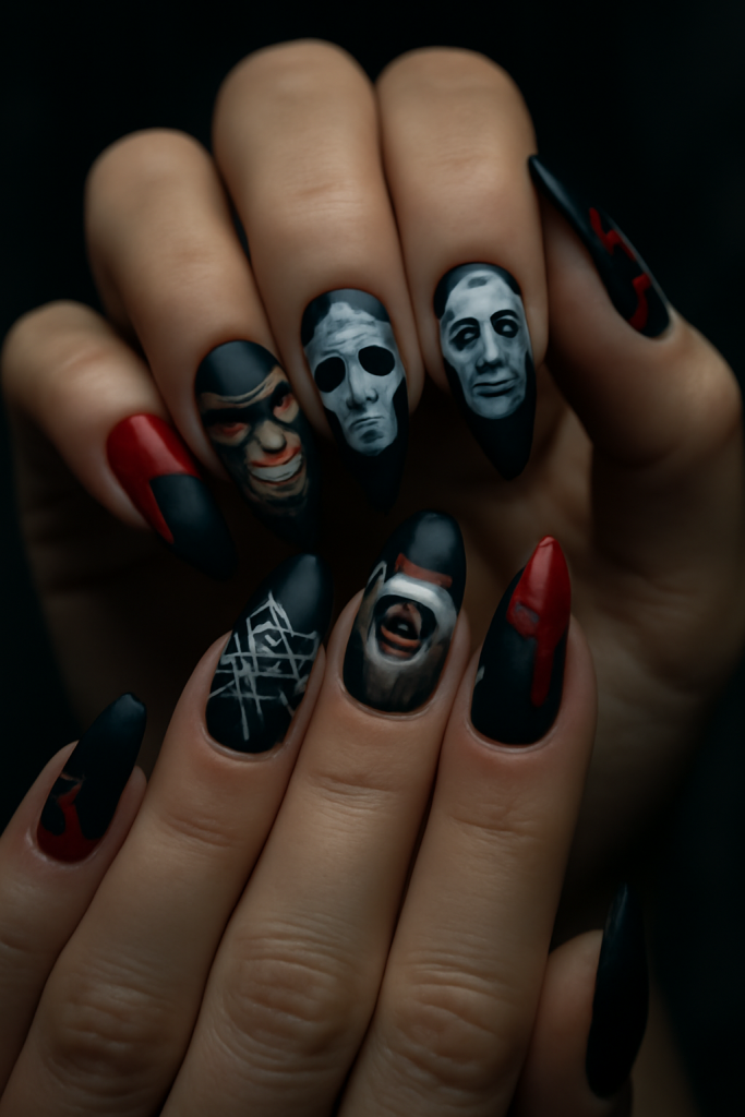 Horror Movie-Themed Nails