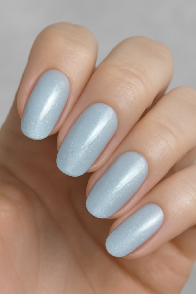 Ice Blue Nails
