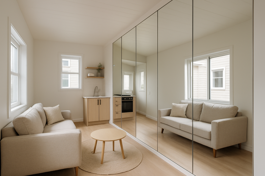Mirrored Walls to Create Illusions of Space