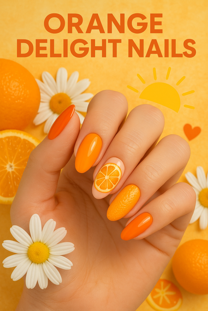 Orange Delight nails