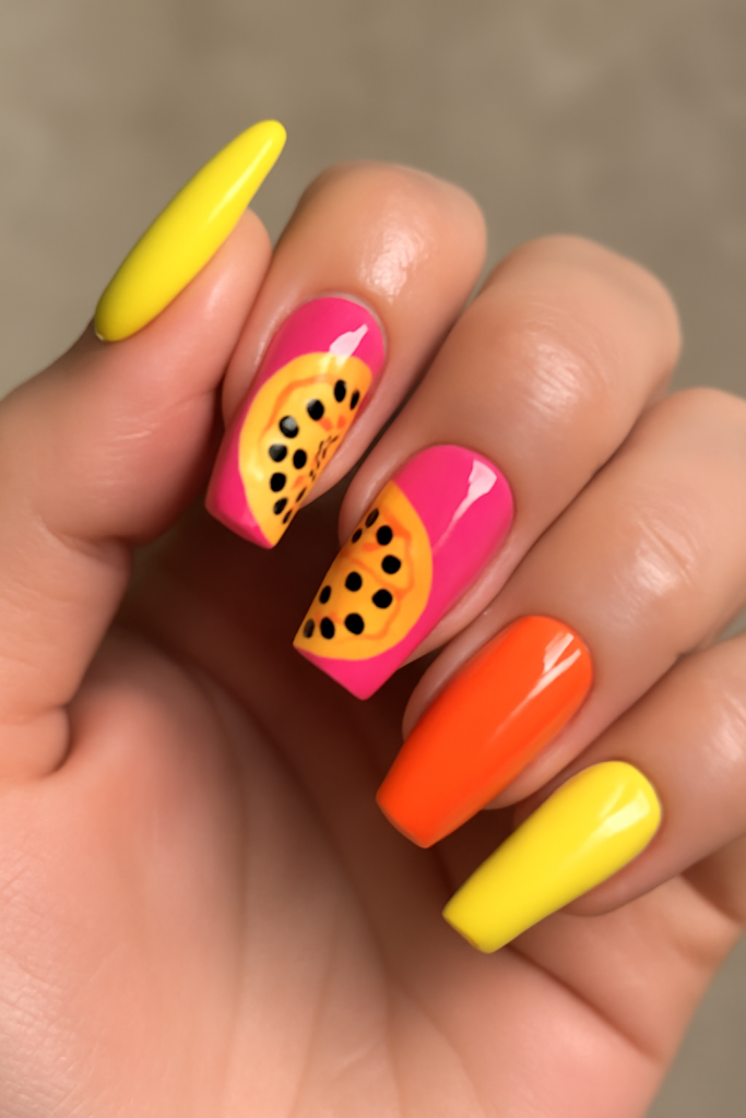 Passionfruit Pop Nails