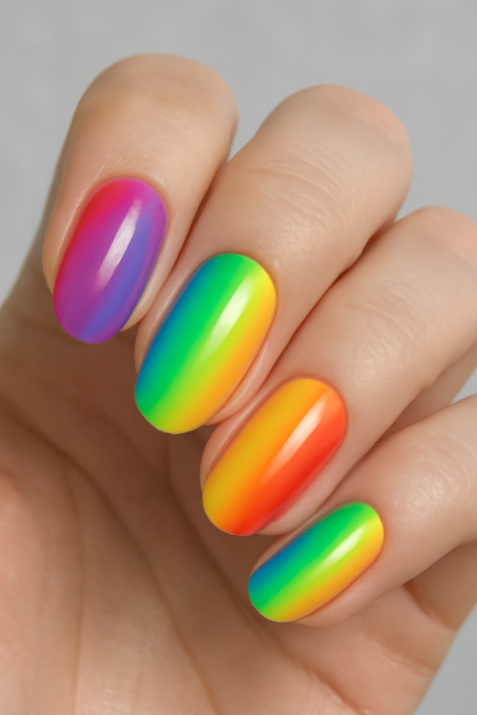 Rainbow Nails
