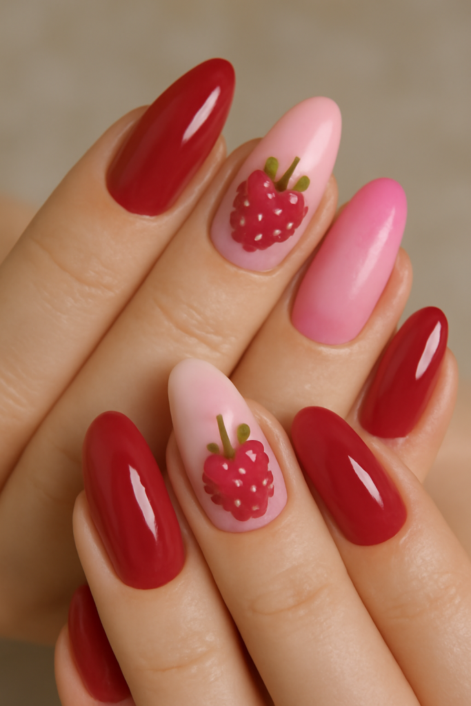 Raspberry Bliss Nails