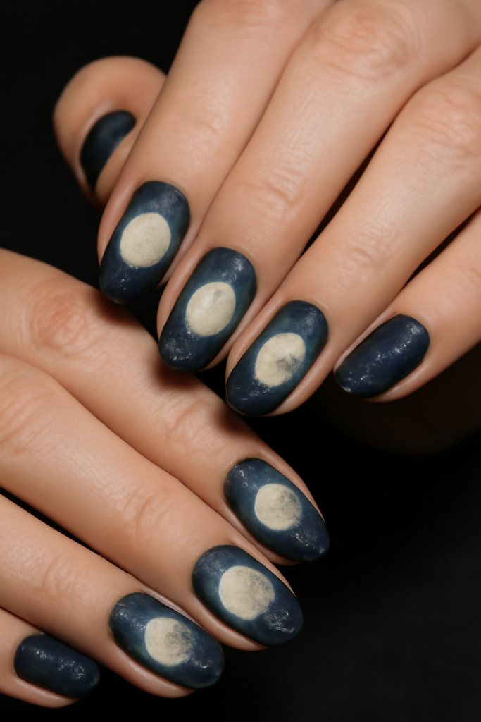 Spooky Full Moon Nails
