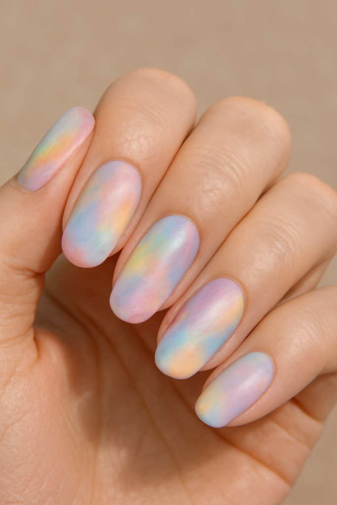 Tie-Dye Pastels nails