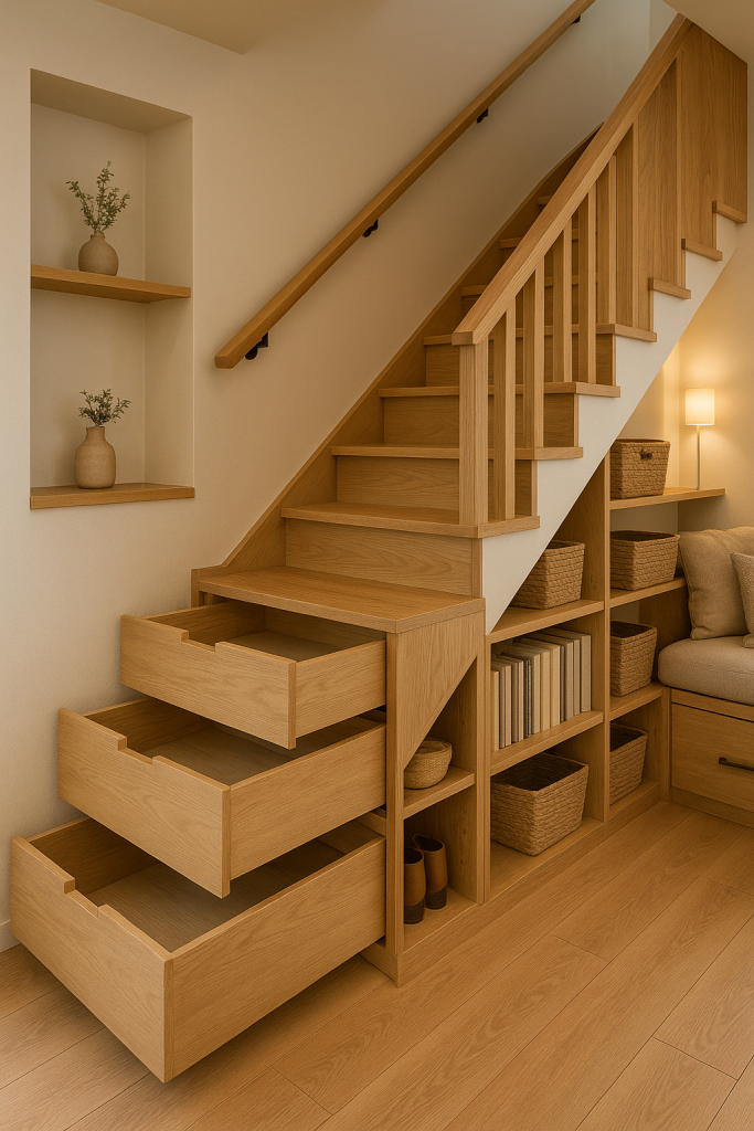 Under-Stairs Storage Compartments