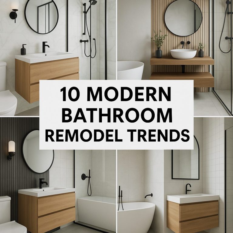 10 Modern Bathroom Remodel Trends