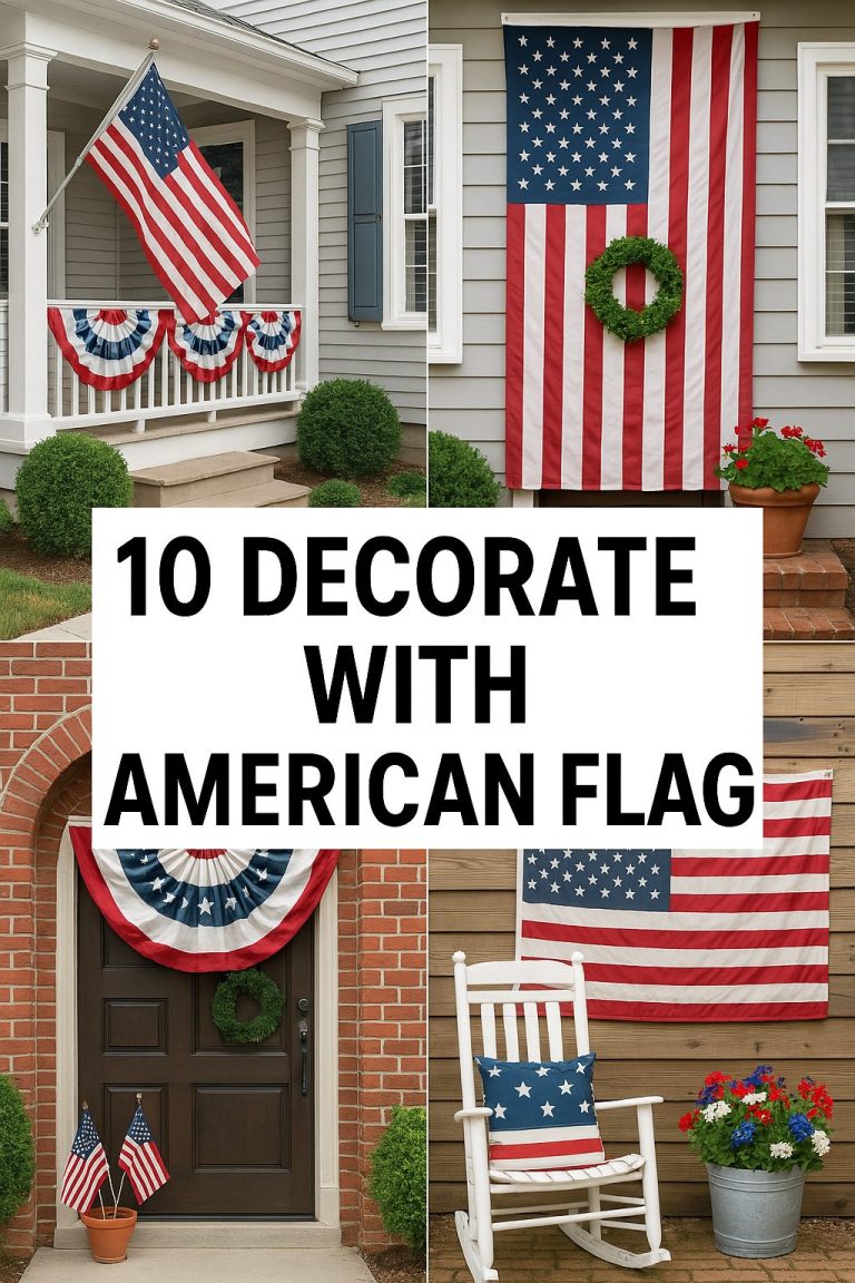 10 decorate with american flag