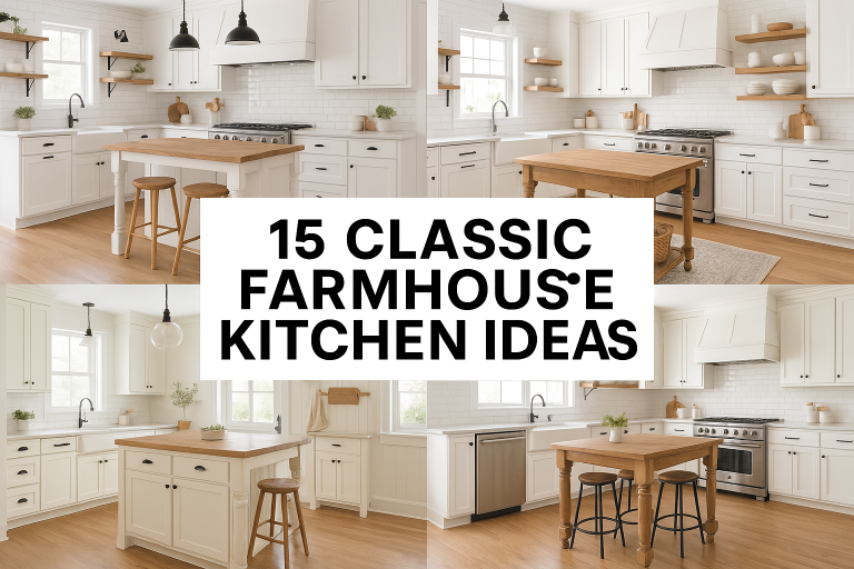 15 Classic Farmhouse Kitchen Ideas