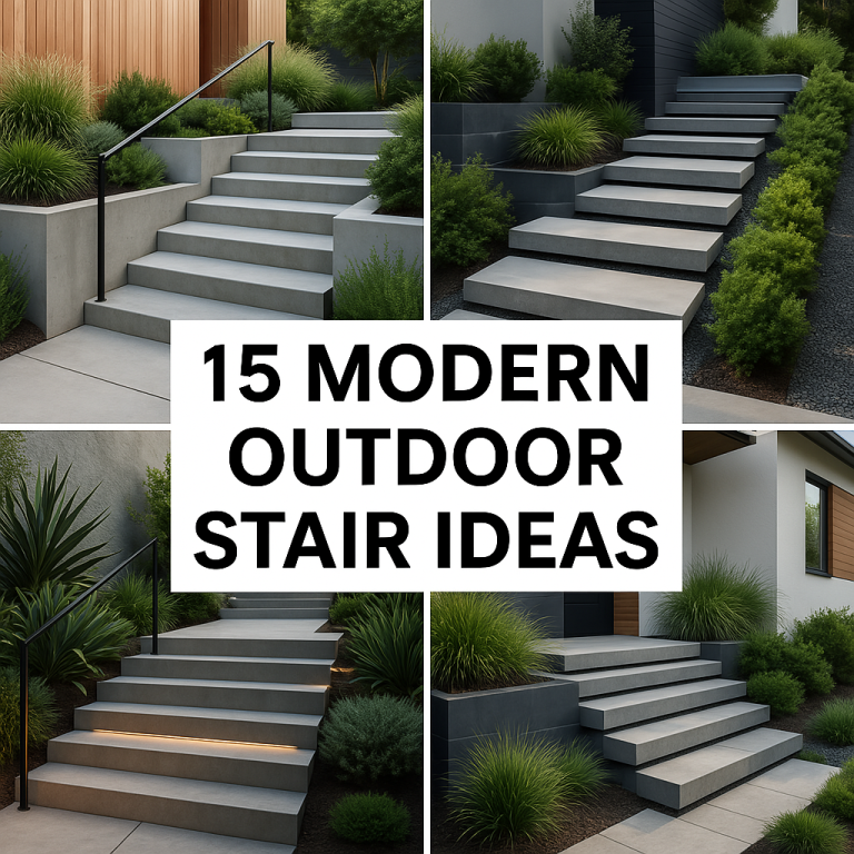 Modern Outdoor Stair Ideas
