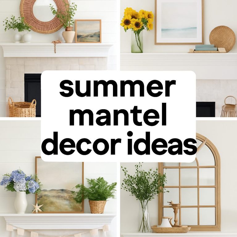 15 Summer Mantel Decor Ideas