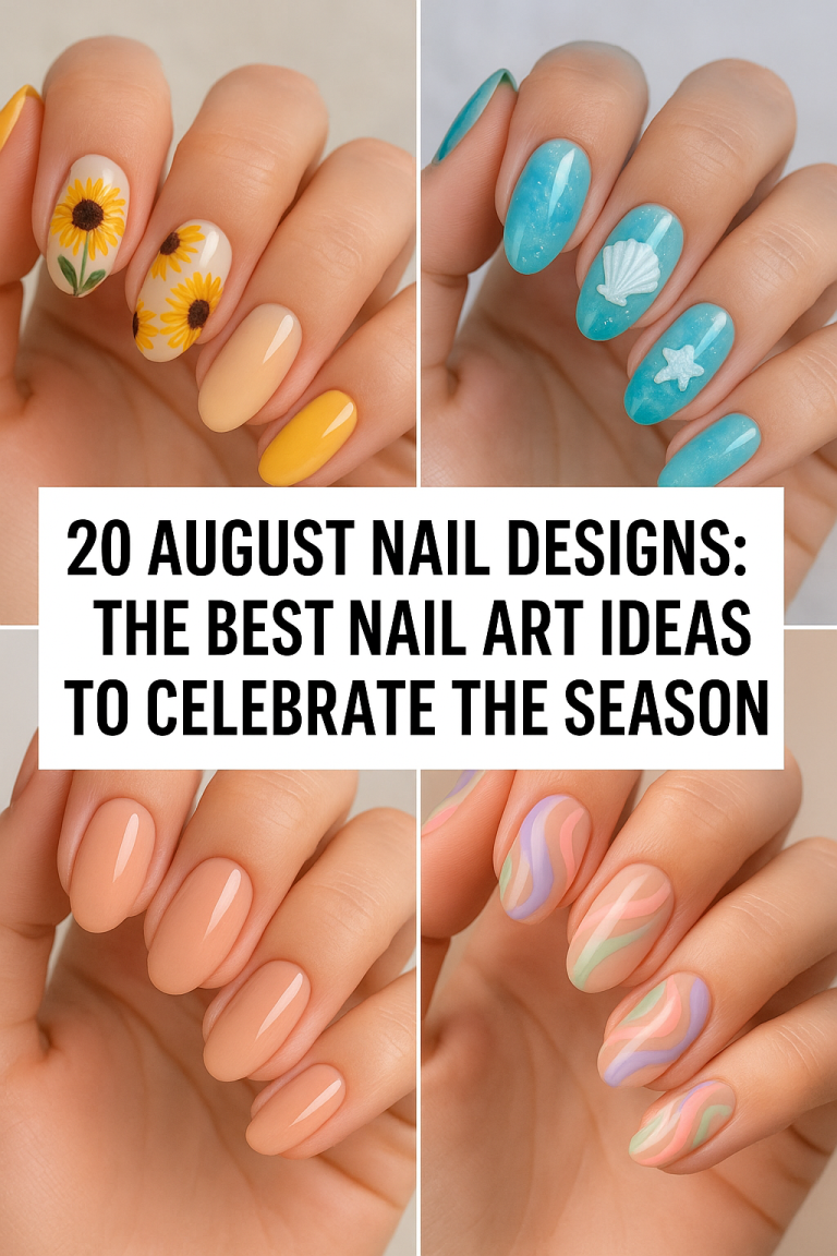 20 August Nail Designs The Best Nail Art Ideas to Celebrate the Season