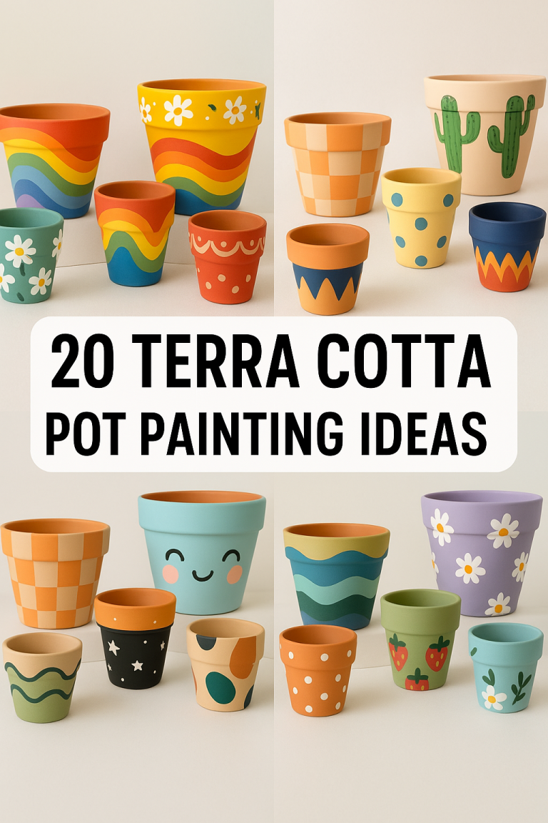 20 Terra Cotta Pot Painting Ideas