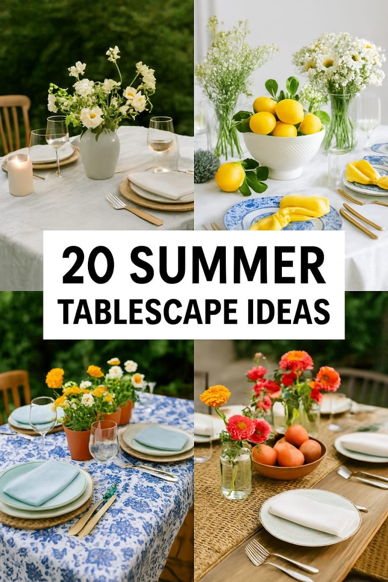 20 summer tablescape ideas