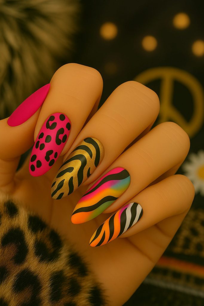 Animal Print Nails for Bold and Fierce Style