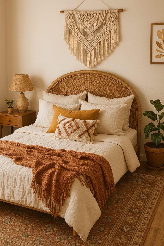 Boho Bed Styling