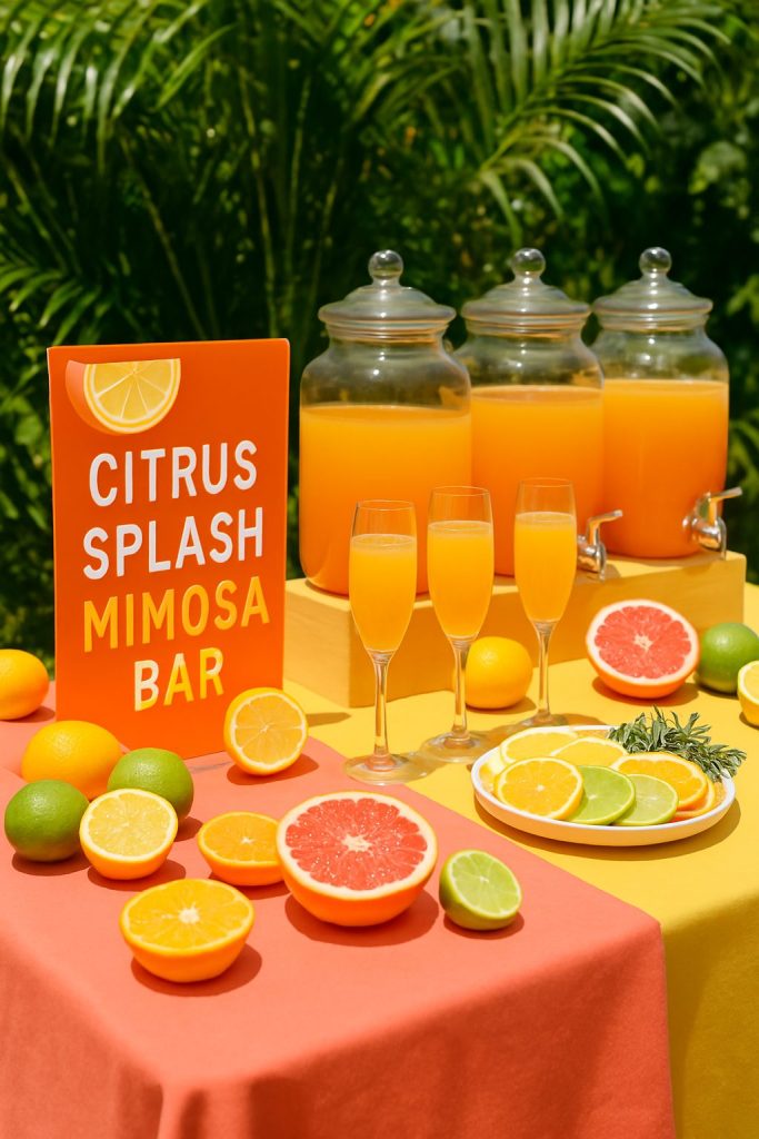 Citrus Splash Theme with Bold Garnishes