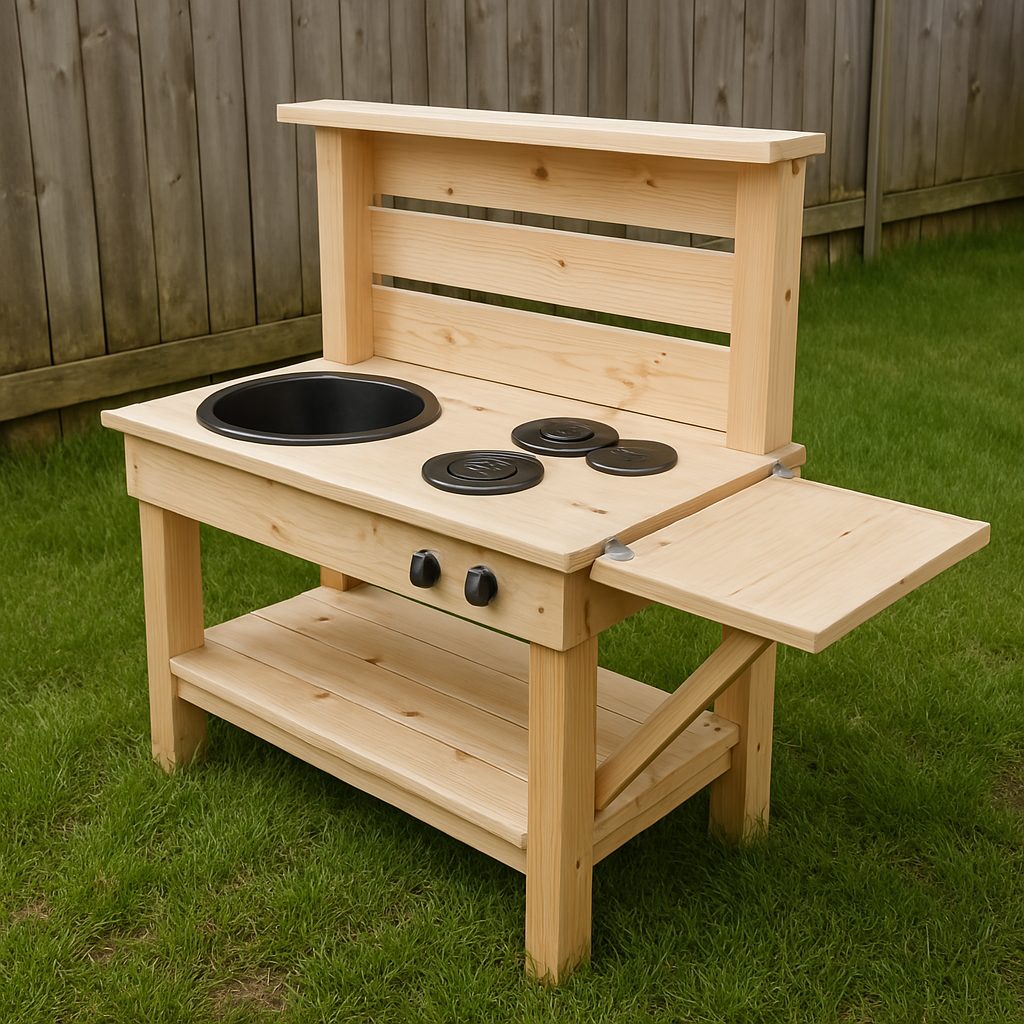 Convertible Mud Kitchen With Foldable Elements
