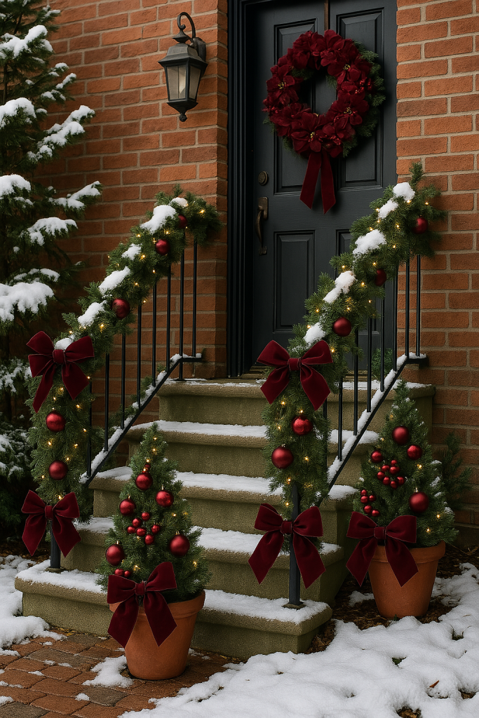 DIY Burgundy Christmas Decorations