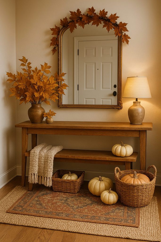 Entryway Glow-Up with Autumn Accents