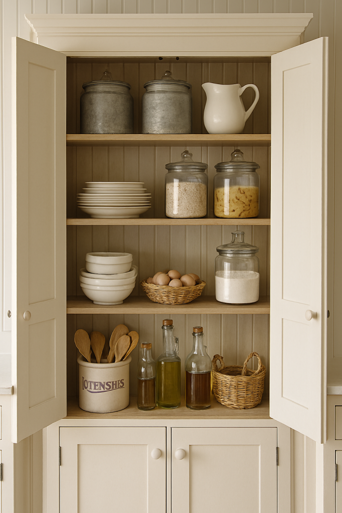 Farmhouse Pantry or Cabinet Display