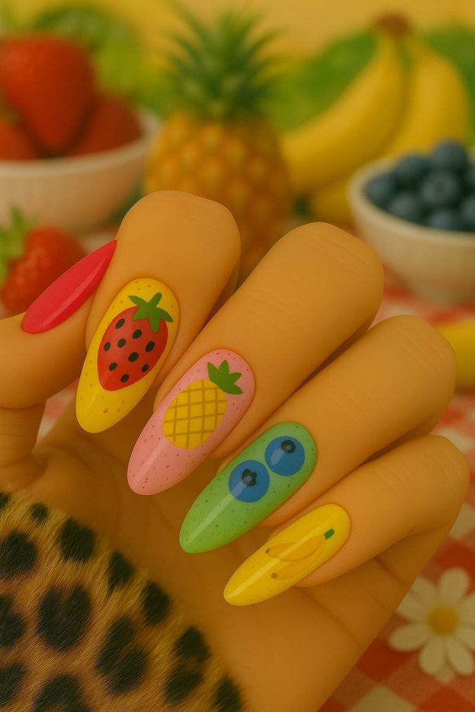 Fruity Nails for a Sweet, Playful Design