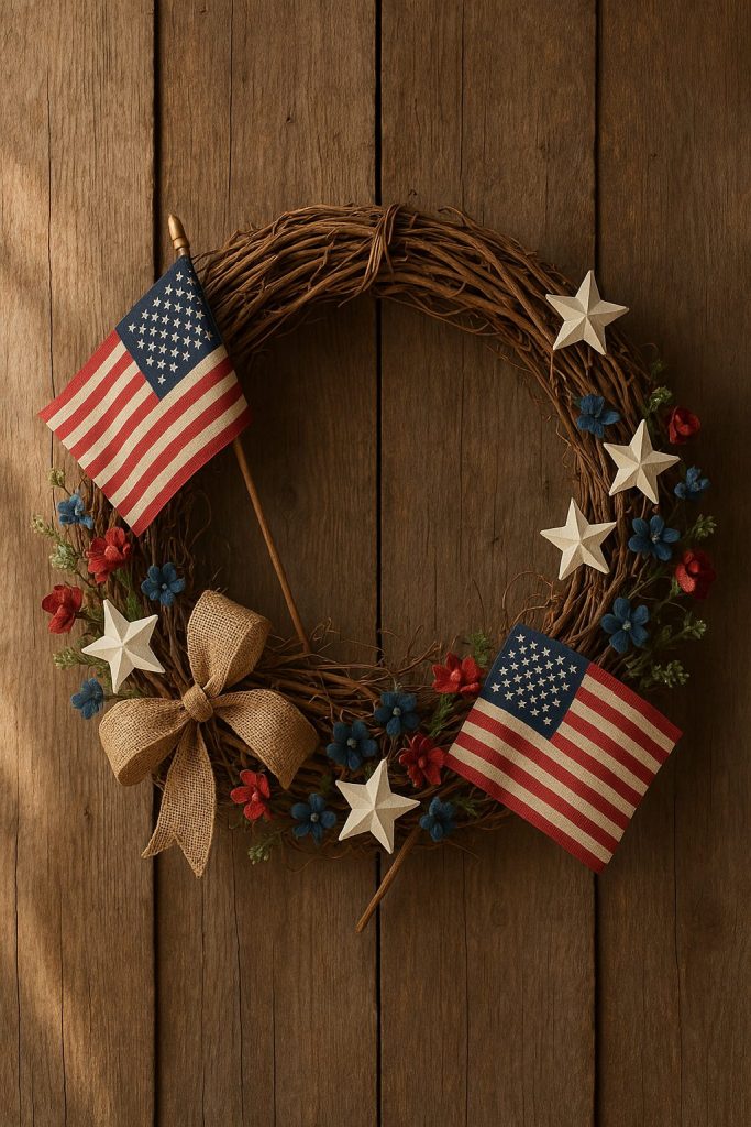 Grapevine Americana Wreath