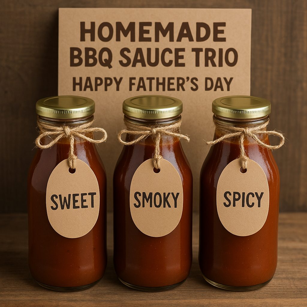 Homemade BBQ Sauce Trio