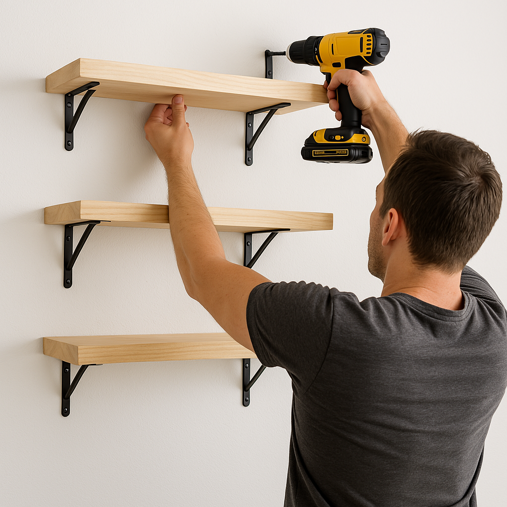 Install Floating Shelves