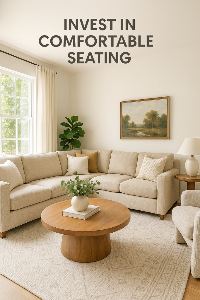 Invest in Comfortable Seating