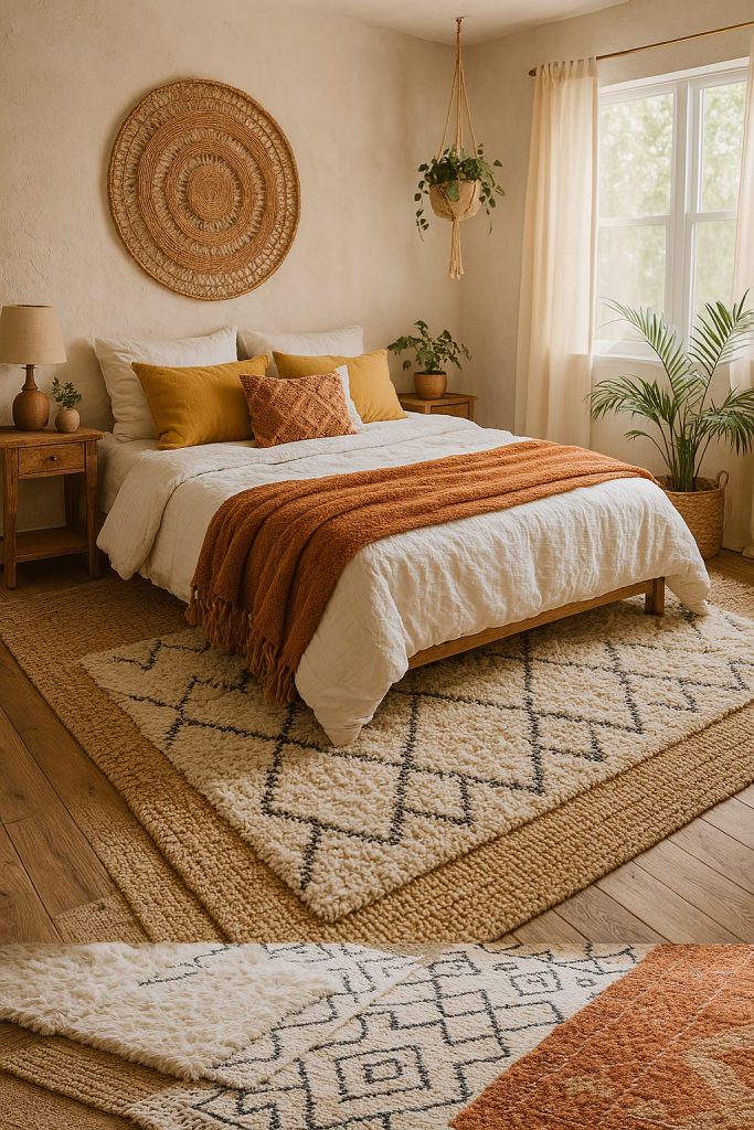 Layered Rugs for Cozy Texture
